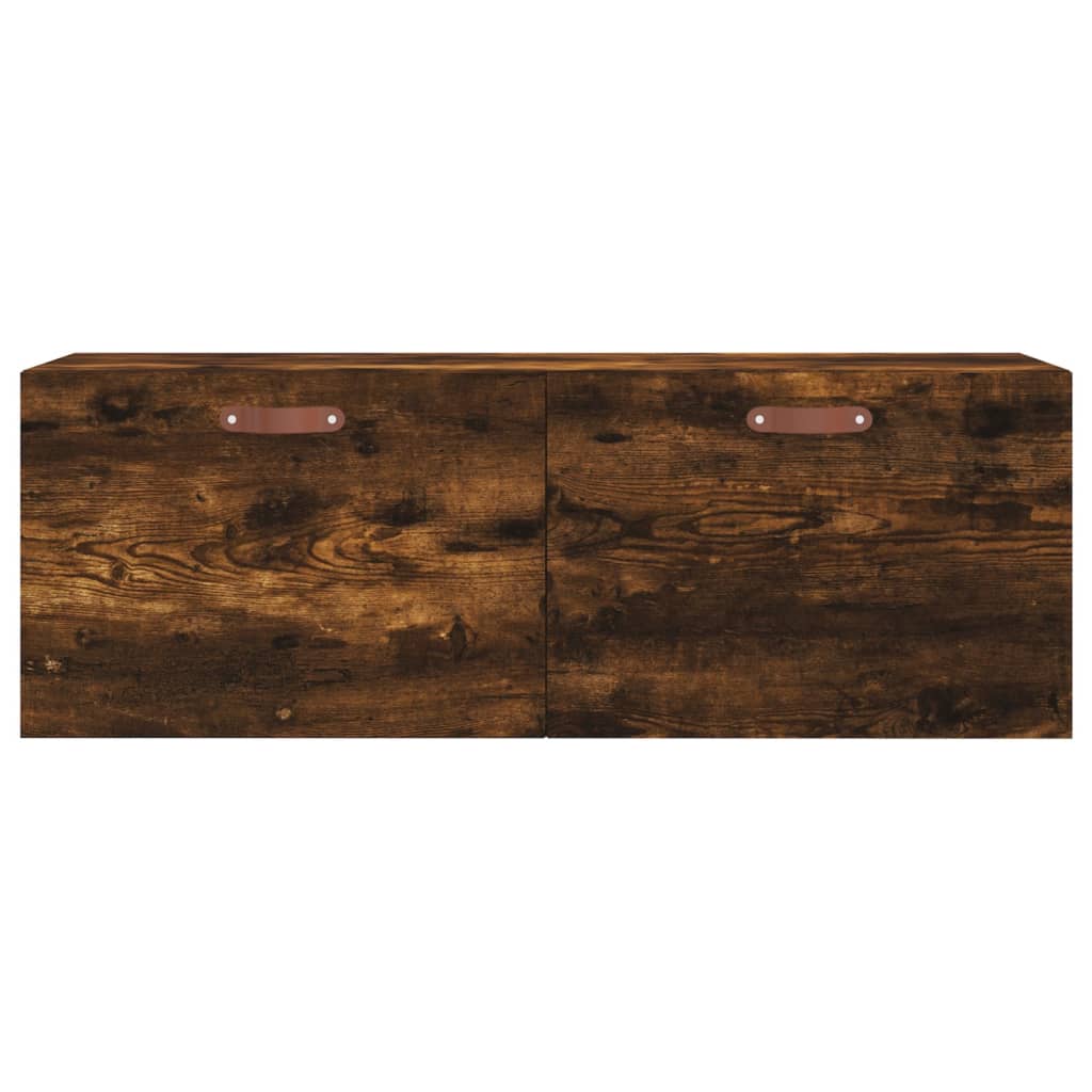 Wall Cabinet Smoked Oak 100x36.5x35 cm Engineered Wood